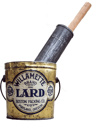 Can of Willamette Brand Pure Lard
