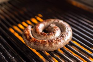 South African Goulved Boerewors on Grill
