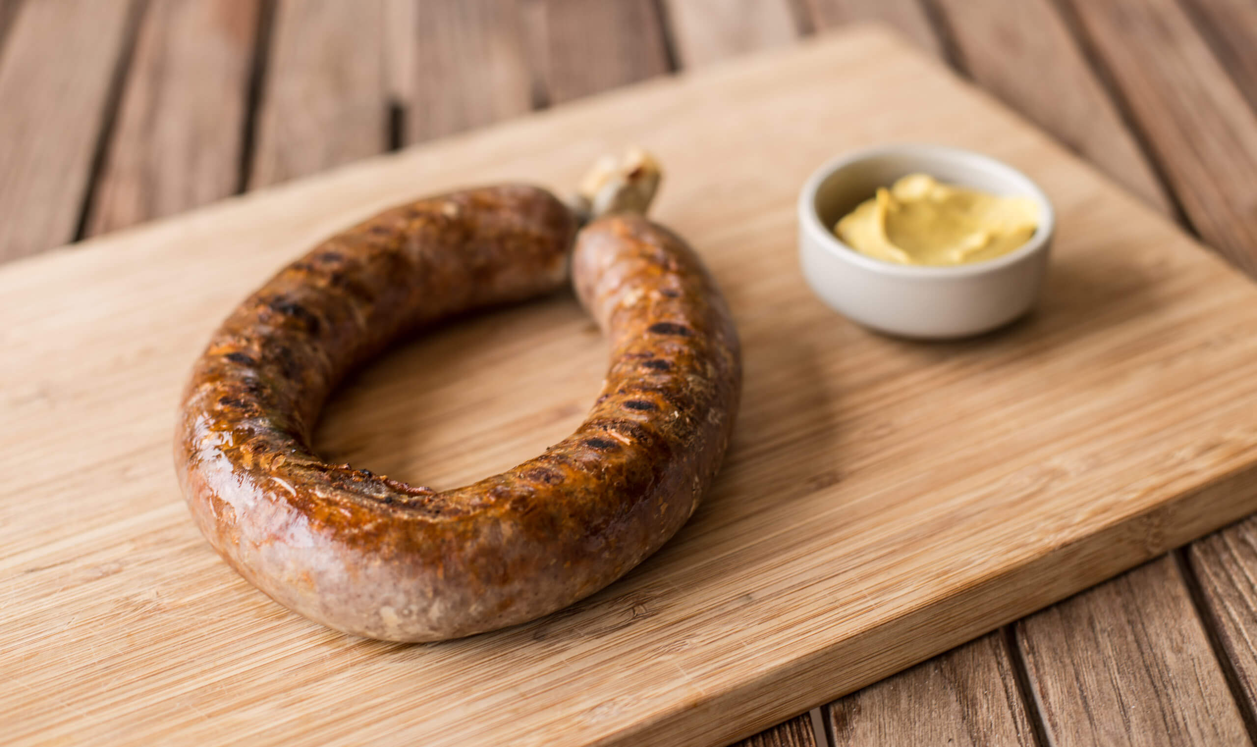 From left to right: Swedish Potato Sausage, Boudin Blanc Mild