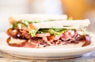 Otto's Deli sandwich on plate
